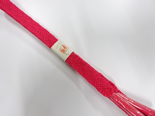 未使用品　正絹　手組帯締め